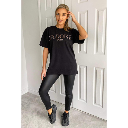 Shirt oversized cotton - oversized, black