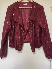 Diverse Red Sequined Bolero