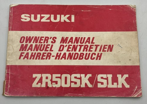 Suzuki zr50sk slk genuine 1981 - zr50sk/slk,