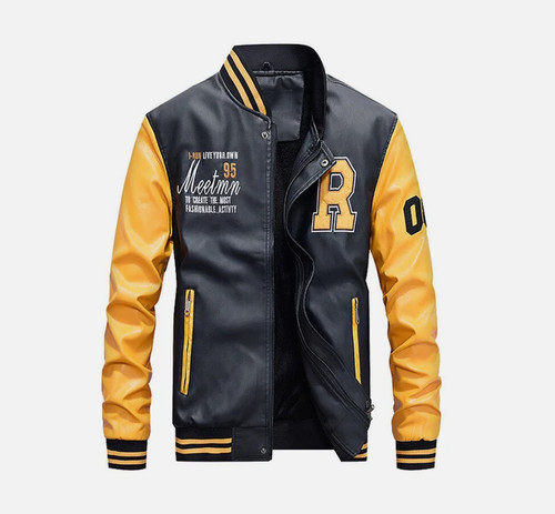 Men letterman jacket vintage - jacket,