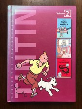 Tintin in America hardback book rare vintage The Blue Lotus Herge Set Volume 2
