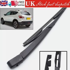 12" Rear Windscreen Wiper Arm & Blade Set Kit For Nissan Qashqai J10 2006-2013