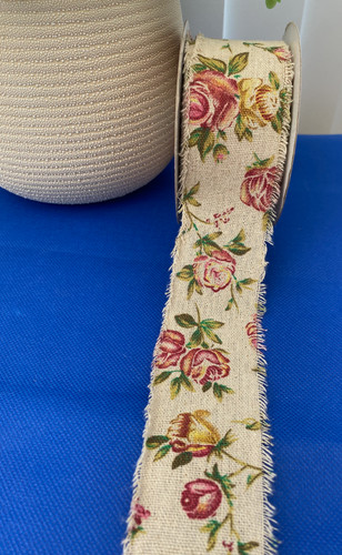 Burlap ribbon shabby - burlap,