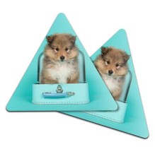 2x Triangle Coaster - Shetland