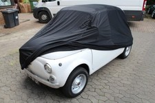 Movendi Full Garage Protective Cover Indoor Car Cover Satin Black for Fiat 500