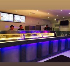 3 pan Preston and Thomas fish frying range: chip shops, restaurant and takeaway
