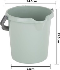 5L Strong Small Plastic Bucket With Handle pouring spout capacity marker Inside