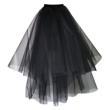 Womens Layered Black Tulle