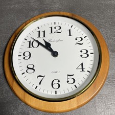 Wood Framed Wall Clock With