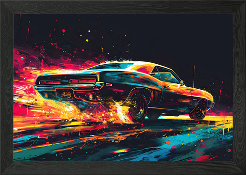 Abstract muscle car deco - abstract,