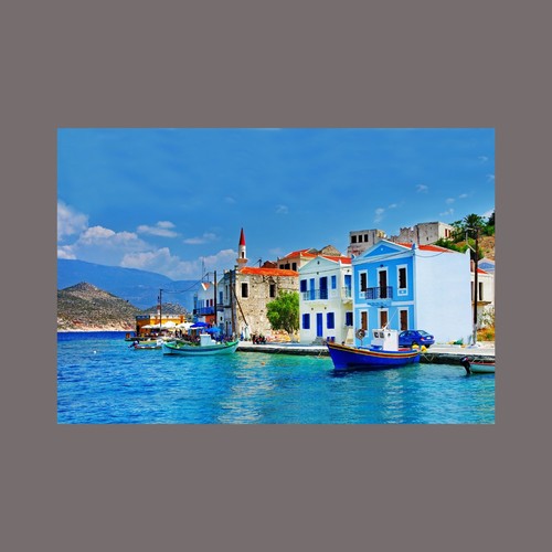 Beautiful greece boats sea - boats,