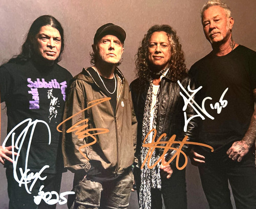 Metallica band signed - metallica, 8x10