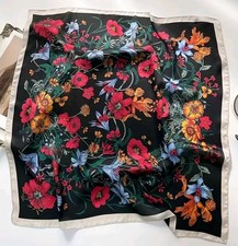 Fall Scarf Poppy Floral NEW