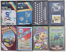 ZX Spectrum Games Bundle Horace Goes Skiing Beach Buggy World Soccer Shark