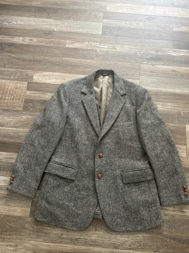 Vtg harris tweed - blazer, 100%