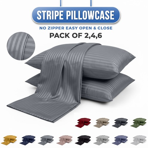 Pack satin stripe pillow - 2,4,6,
