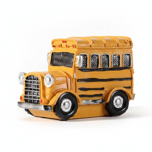 Vintage bus figurine - vintage,