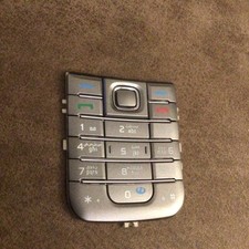 GENUINE ORIGINAL NOKIA 6233 MOBILE PHONE REPLACEMENT GREY PLASTIC KEYPAD