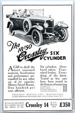 Crossley 18/50 Six Cylinder Car Vintage Magazine Advert 1926