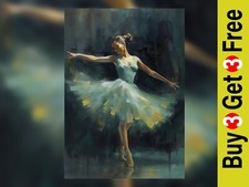 Elegant Ballerina Dance - Oil