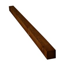 75x75x1800mm Brown Timber Fence Post - Minimum Order 10 Posts - Check Delivery
