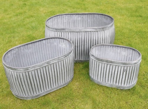 Set galvanised metal - set,