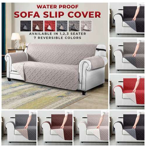 Quilted sofa cover - cover, furniture
