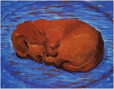 David Hockney Dog Print