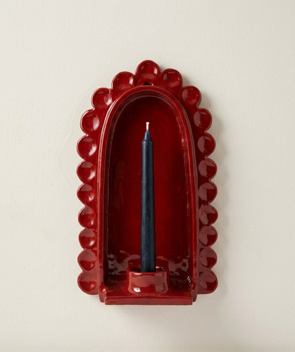 Handmade wall candle holder - wall,