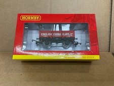 HORNBY OO GAUGE 5 PLANK WAGON GOODS FREIGHT CAR OPEN ENGLISH CHINA CLAYS R.6661!