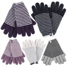 Ladies Striped Fleece Lined