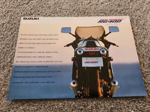 Suzuki rg400 sales brochure - suzuki,