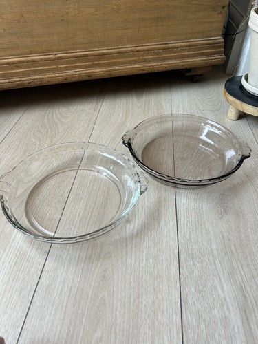 Vintage pyrex jaj glass pie - &,