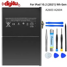 For iPad 10.2 (2021) 9th Gen A2603 A2604 Battery Replacement 8827mAh+Adhesive