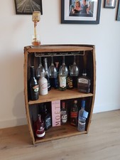Whisky Barrel Half Scotch Reclaimed Cask - Drinks Cabinet - Oak Barrel - Bar