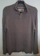 Marks and Spencer North Coast Mens 1/4 Quarter Button Neck Knit Jumper Sweater. 