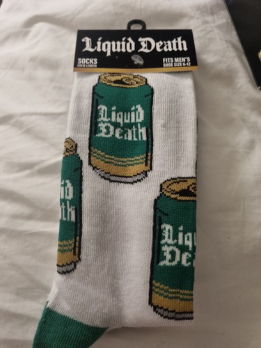Liquid death socks unisex - liquid,