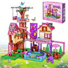 House Building Block Set Tree