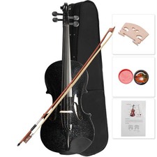 UK 4/4 Full-Size Acoustic Violin Set W/ Case+ Bow +Rosin For Adult Student Kids