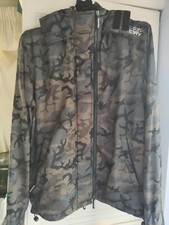 Superdry Windcheater Camouflage Festival Jacket Large Mens 