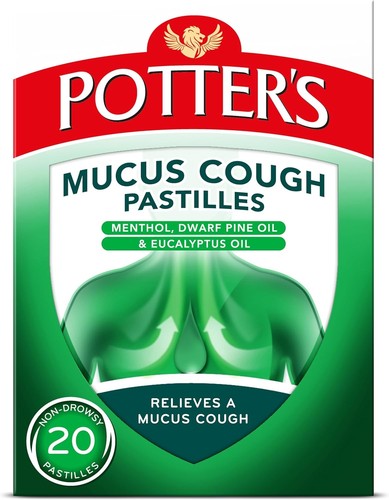Potter mucus cough pastilles - mucus,