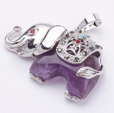 AMETHYST GEMSTONE ELEPHANT
