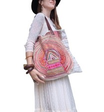 Vintage Hippie LARGE BANJARA BAG Hippie Tote Boho Summer Beach Multicoloured
