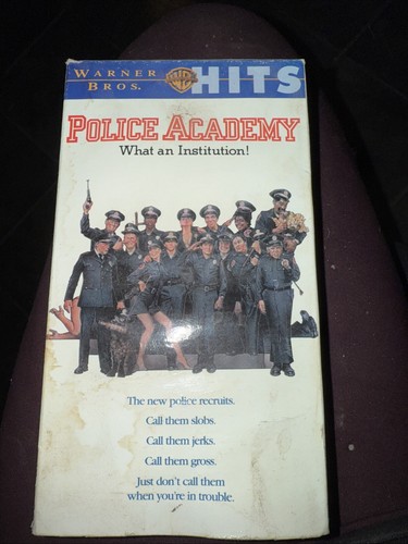 Police academy movie vhs tape - police,