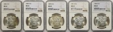 ✯ MS63 Morgan Silver Dollars