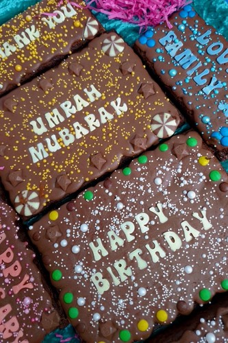 Personalised brownie gift - personalised,