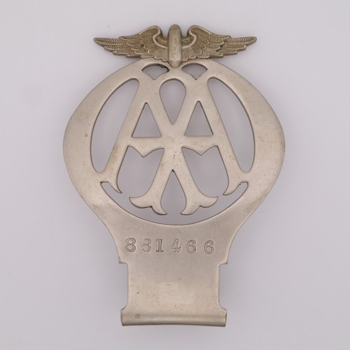 Vintage 1929 1930 aa badge - vintage,