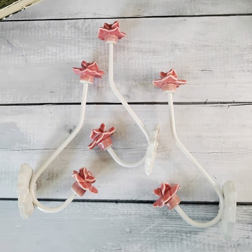 Shabby chic large pink ceramic - large,