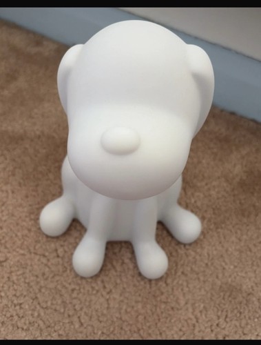 Light dog ornament - light,