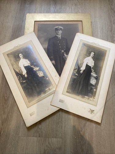 Antique large naval portrait - large,